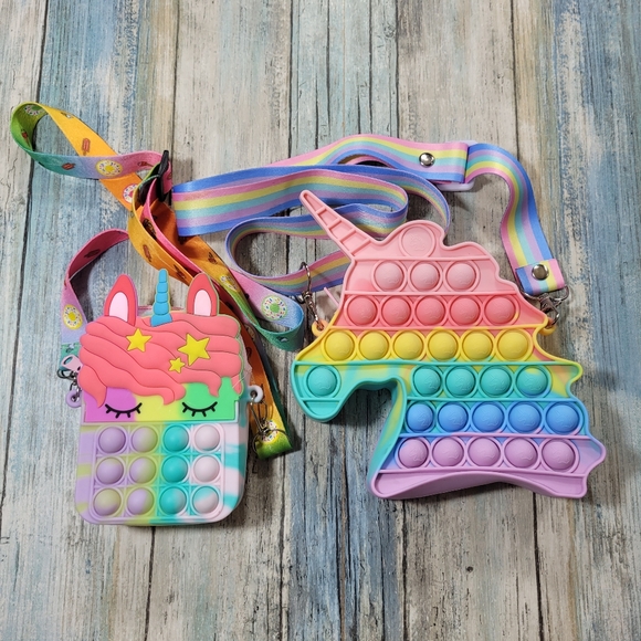 Pop-it Bubble  Fidget Little Purses - Picture 1 of 7